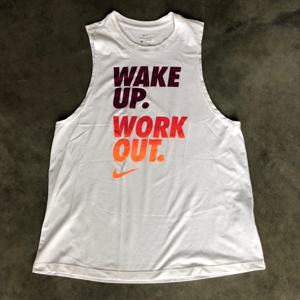 Nike Tank “Wake up work out”